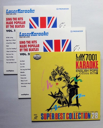 Karaoke laserdiscs 3 - -,